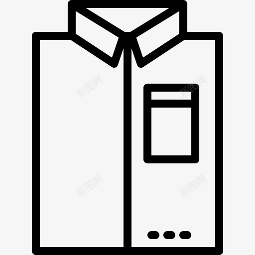 生活风格衬衫图标svg_新图网 https://ixintu.com 生活风格 衬衫