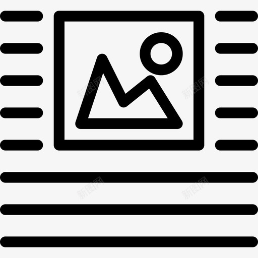 图像对齐第3段直线图标svg_新图网 https://ixintu.com 图像 对齐第3段 直线
