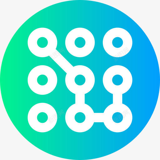 键盘互联网安全38圆形图标svg_新图网 https://ixintu.com 互联网安全38 圆形 键盘