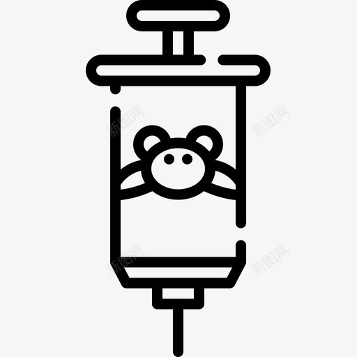 疫苗兽医25线性图标svg_新图网 https://ixintu.com 兽医25 疫苗 线性