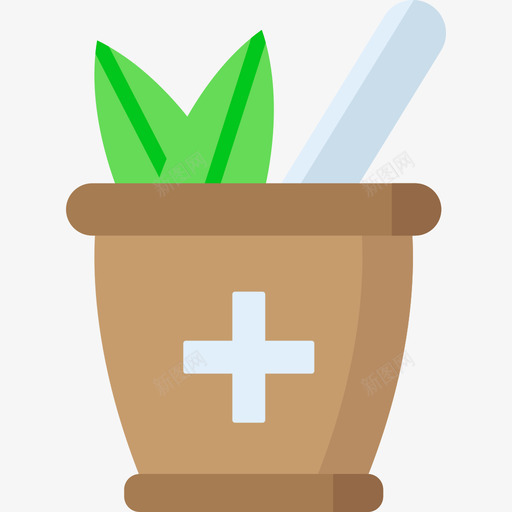 草药药物9扁平图标svg_新图网 https://ixintu.com 扁平 草药 药物9