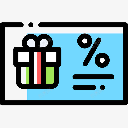 代金券礼品10颜色省略图标svg_新图网 https://ixintu.com 代金券 礼品10 颜色省略