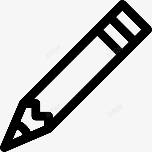 铅笔文学10直线图标svg_新图网 https://ixintu.com 文学10 直线 铅笔
