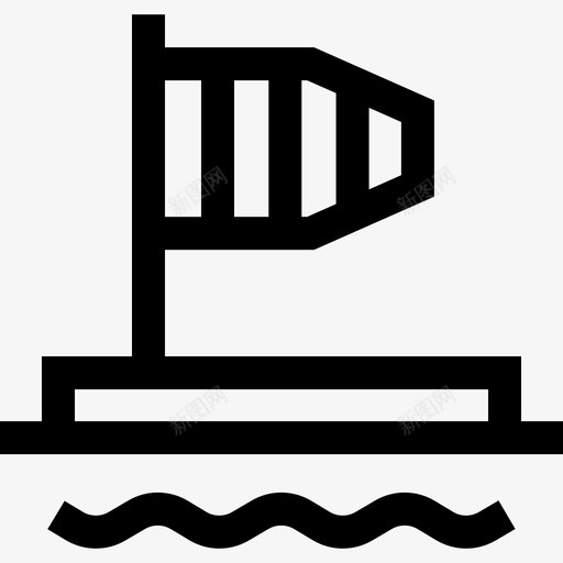 风北极5级线性图标svg_新图网 https://ixintu.com 北极5级 线性 风