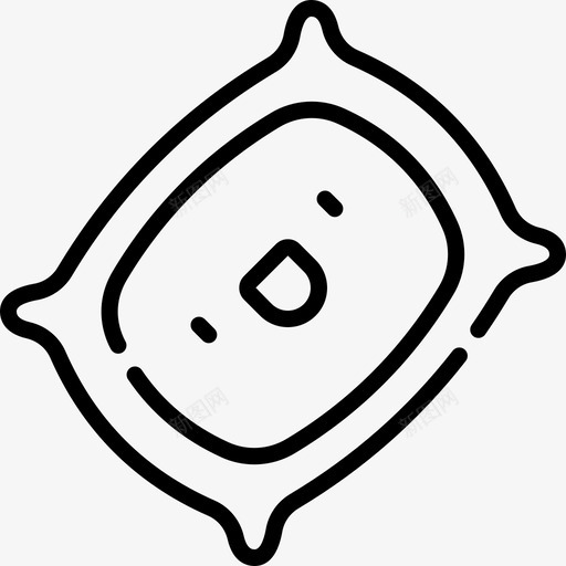 枕头酒店1de3线线性图标svg_新图网 https://ixintu.com 枕头 线性 酒店1de3线