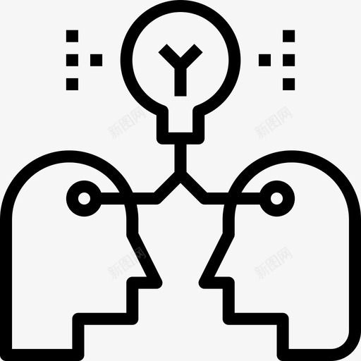 知识转移学习18线性图标svg_新图网 https://ixintu.com 学习18 知识转移 线性