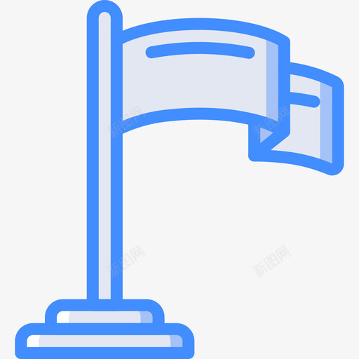 旗帜地理位置4蓝色图标svg_新图网 https://ixintu.com 地理位置4 旗帜 蓝色