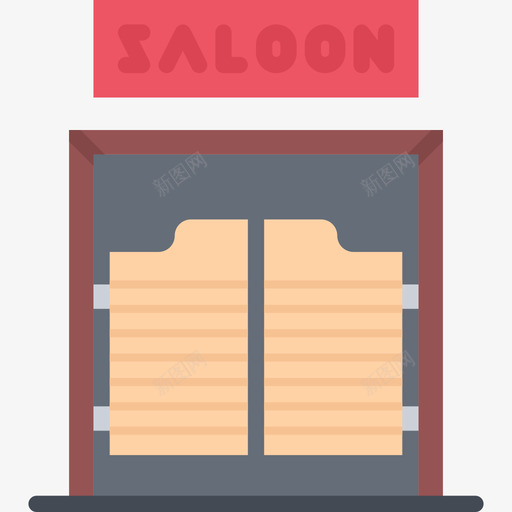 Saloonwildwest25公寓图标svg_新图网 https://ixintu.com Saloon wildwest25 公寓