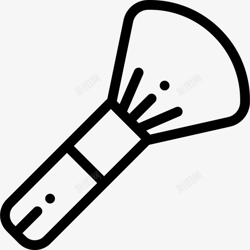 刷子化妆品线状图标svg_新图网 https://ixintu.com 刷子 化妆品 线状