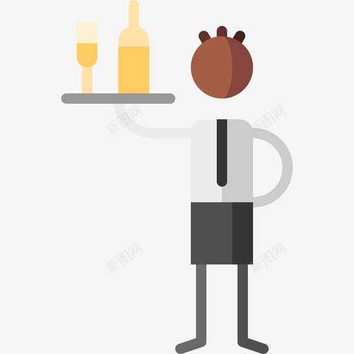 服务员酒店服务34公寓图标svg_新图网 https://ixintu.com 公寓 服务员 酒店服务34