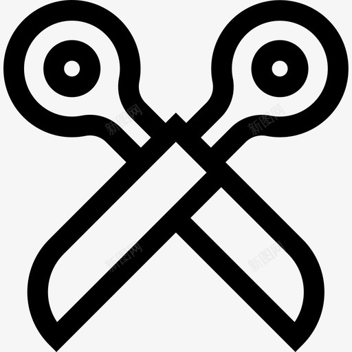 剪刀艺术工作室6线性图标svg_新图网 https://ixintu.com 剪刀 线性 艺术工作室6
