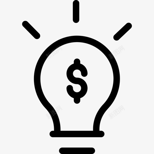 思想银行和金融17线性图标svg_新图网 https://ixintu.com 思想 线性 银行和金融17