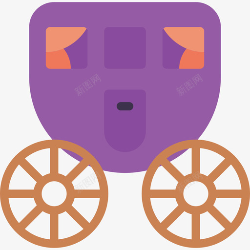 马车103号婚礼平的图标svg_新图网 https://ixintu.com 103号婚礼 平的 马车