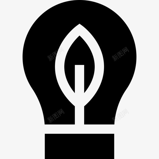 灯泡可再生能源14充满图标svg_新图网 https://ixintu.com 充满 可再生能源14 灯泡