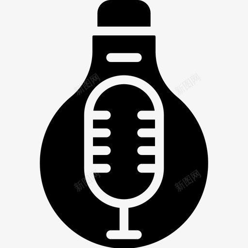 语音控制智能家居6填充图标svg_新图网 https://ixintu.com 填充 智能家居6 语音控制