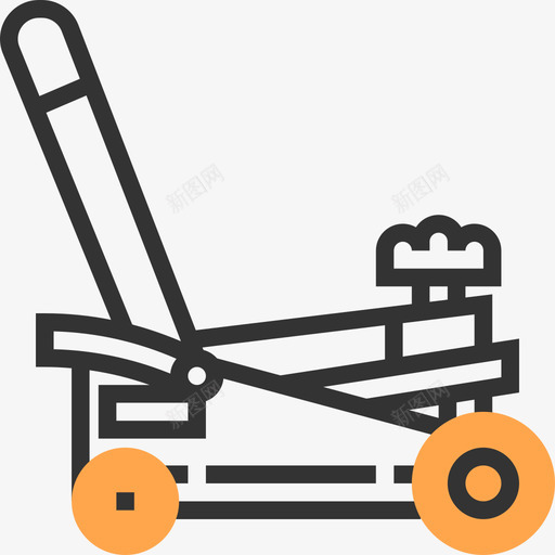 工具机械黄色阴影图标svg_新图网 https://ixintu.com 工具 机械 黄色阴影