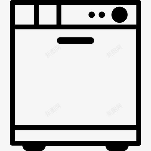洗碗机家用电器2台直列式图标svg_新图网 https://ixintu.com 家用电器2台 洗碗机 直列式
