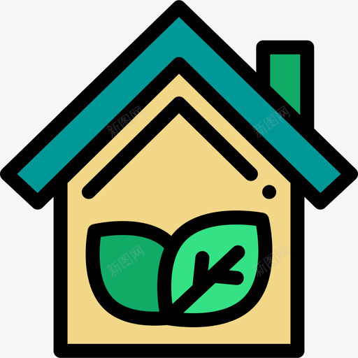 住宅温室4线性颜色图标svg_新图网 https://ixintu.com 住宅 温室4 线性颜色