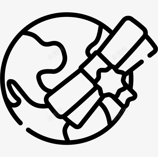 文凭毕业4直系图标svg_新图网 https://ixintu.com 文凭 毕业4 直系