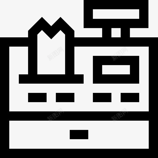 收银台高速公路服务3直线图标svg_新图网 https://ixintu.com 收银台 直线 高速公路服务3