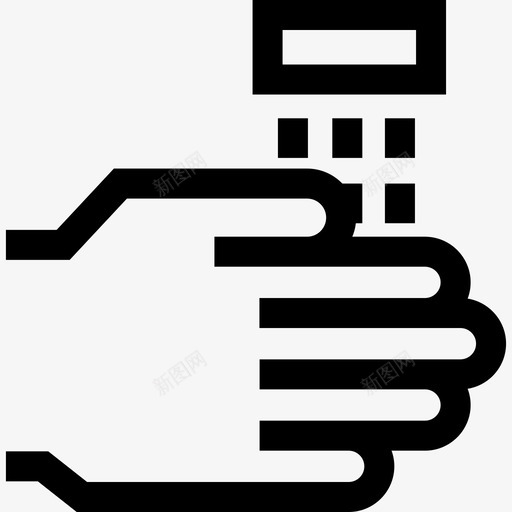 洗手卫生常规4线性图标svg_新图网 https://ixintu.com 卫生常规4 洗手 线性