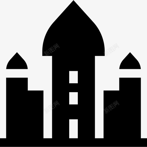 宫殿城市6号楼已填充图标svg_新图网 https://ixintu.com 城市6号楼 宫殿 已填充