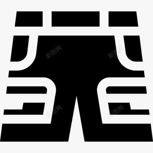 短裤野营66填充图标svg_新图网 https://ixintu.com 填充 短裤 野营66