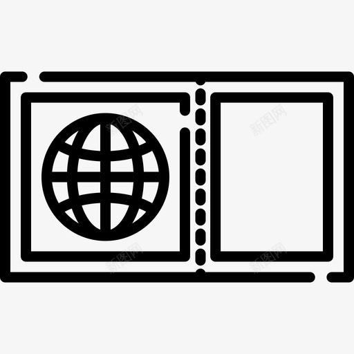 机票旅行应用程序13直线图标svg_新图网 https://ixintu.com 旅行应用程序13 机票 直线
