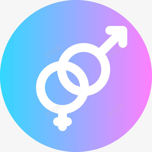 性别爱58圆形图标svg_新图网 https://ixintu.com 圆形 性别 爱58