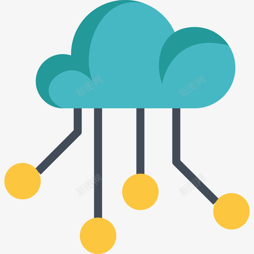 云web维护5扁平图标svg_新图网 https://ixintu.com web维护5 云 扁平