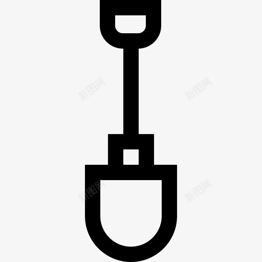 铲子园艺43直线型图标svg_新图网 https://ixintu.com 园艺43 直线型 铲子