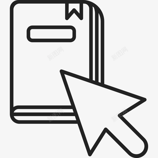 书电子书直读图标svg_新图网 https://ixintu.com 书 电子书 直读