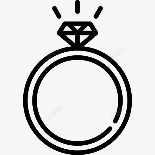 结婚戒指81号婚礼直系图标svg_新图网 https://ixintu.com 81号婚礼 直系 结婚戒指