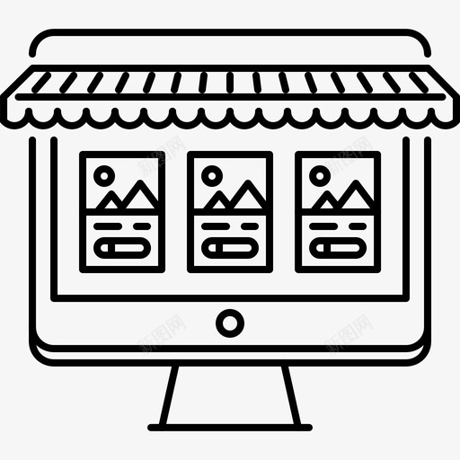 网上购物6号店直营图标svg_新图网 https://ixintu.com 6号店 直营 网上购物