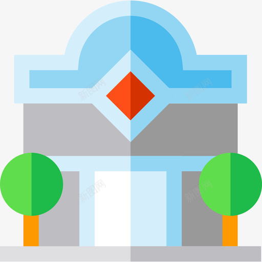 购物中心城市5号楼公寓图标svg_新图网 https://ixintu.com 公寓 城市5号楼 购物中心