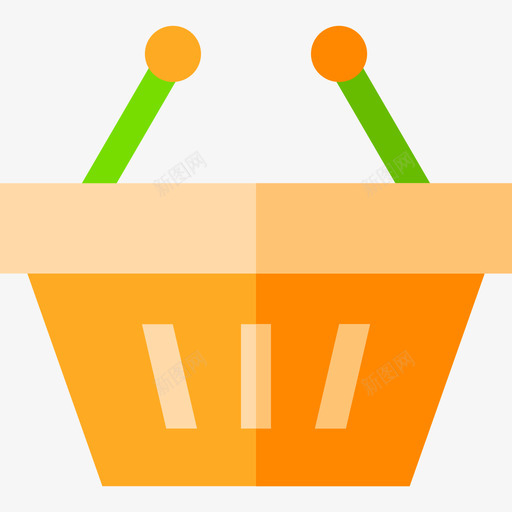 购物篮8号购物中心扁平图标svg_新图网 https://ixintu.com 8号购物中心 扁平 购物篮