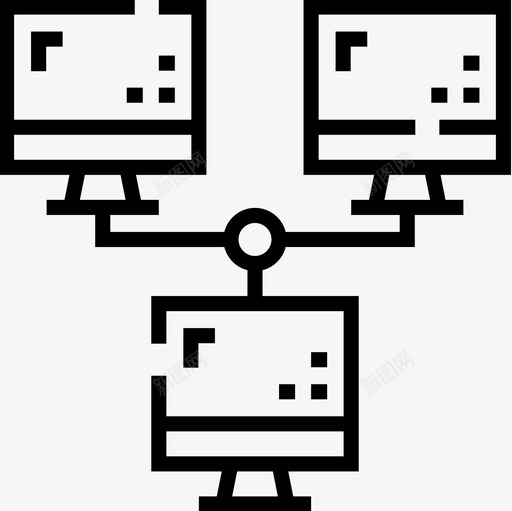 网络互联网技术5线性图标svg_新图网 https://ixintu.com 互联网技术5 线性 网络