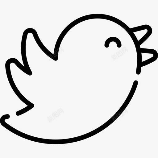 Twitter社交媒体43线性图标svg_新图网 https://ixintu.com Twitter 社交媒体43 线性