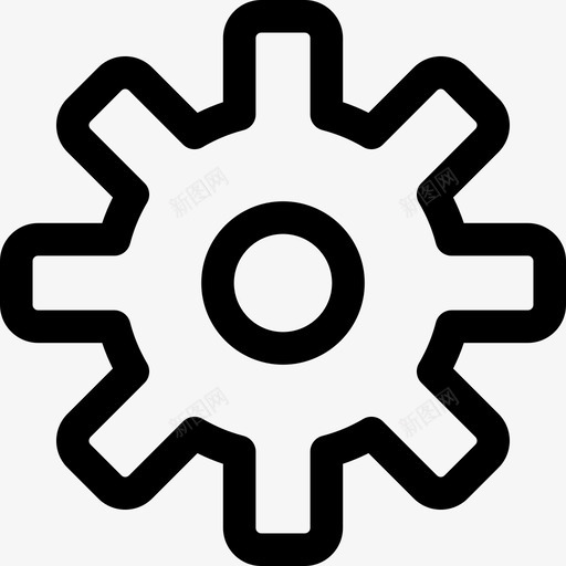 齿轮工业过程11线性图标svg_新图网 https://ixintu.com 工业过程11 线性 齿轮
