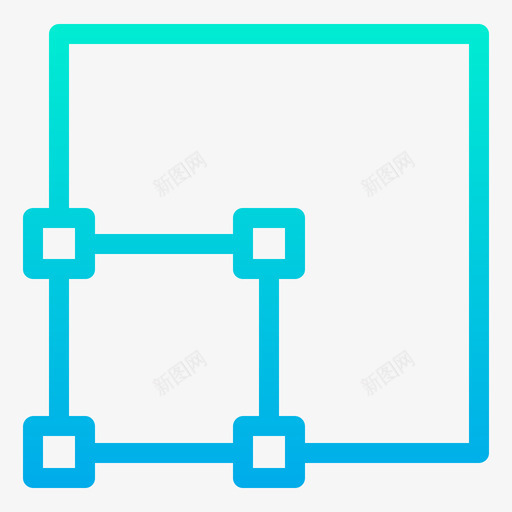 左对齐对齐和工具5渐变图标svg_新图网 https://ixintu.com 对齐和工具5 左对齐 渐变