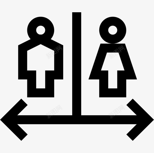 Wc高速公路服务3直线图标svg_新图网 https://ixintu.com Wc 直线 高速公路服务3