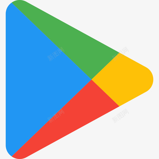 GooglePlay徽标和品牌平面图标svg_新图网 https://ixintu.com GooglePlay 平面 徽标和品牌