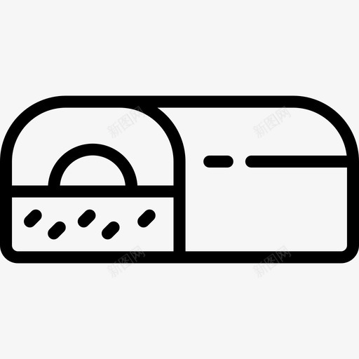 巧克力棒甜品店3直线型图标svg_新图网 https://ixintu.com 巧克力棒 甜品店3 直线型