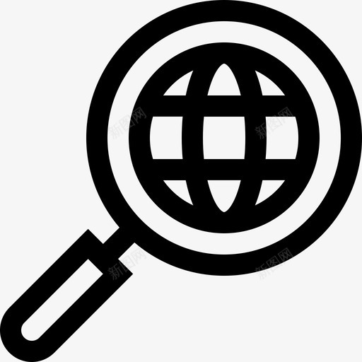 搜索互联网技术线性图标svg_新图网 https://ixintu.com 互联网技术 搜索 线性