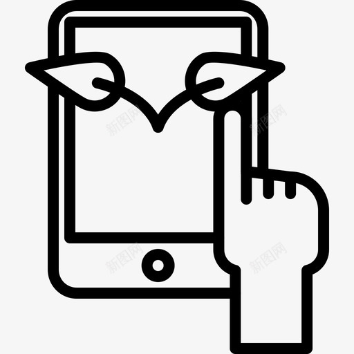 石碑生态67线性图标svg_新图网 https://ixintu.com 生态67 石碑 线性