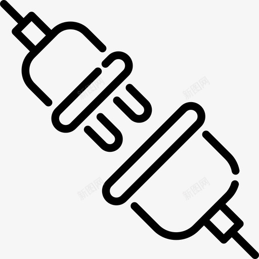 插头网络维护6线性图标svg_新图网 https://ixintu.com 插头 线性 网络维护6