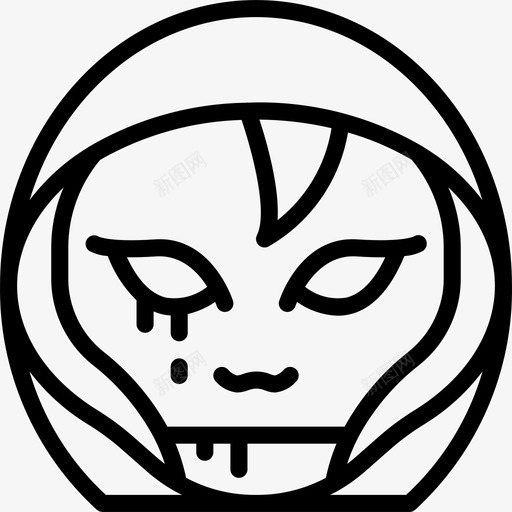 恶魔恐怖表情4直系图标svg_新图网 https://ixintu.com 恐怖表情4 恶魔 直系