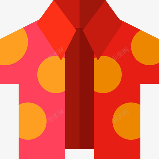 衬衫夏季派对7扁平图标svg_新图网 https://ixintu.com 夏季派对7 扁平 衬衫