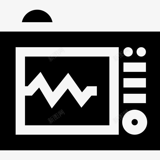 心电图医疗器械2填充图标svg_新图网 https://ixintu.com 医疗器械2 填充 心电图