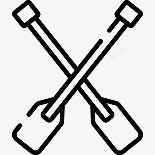 桨海盗34直线型图标svg_新图网 https://ixintu.com 桨 海盗34 直线型